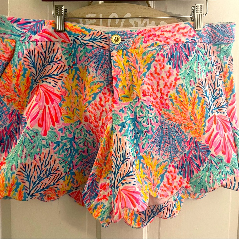 Lilly Pultizer buttercup shorts.